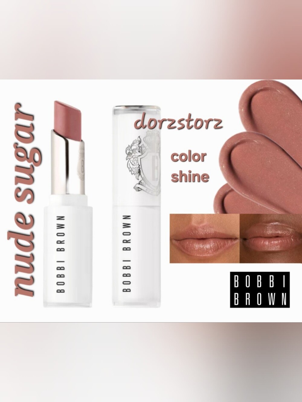 BOBBI BROWN • Extra Color Shine Brilliance Intense • NUDE SUGAR • .10 oz • NIB